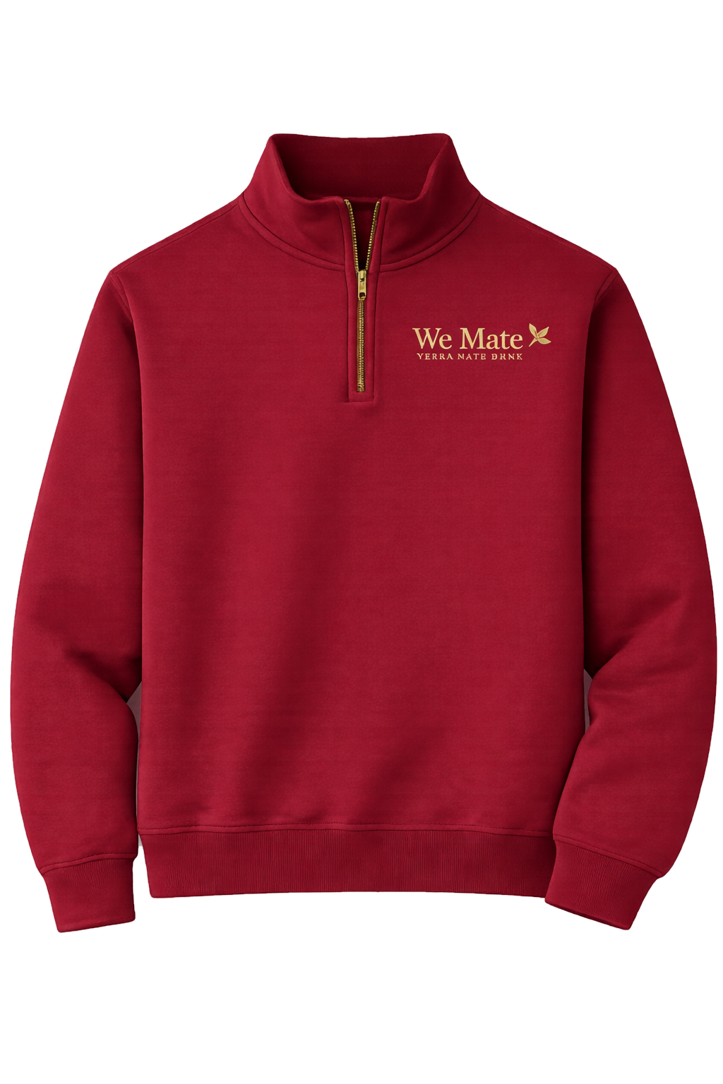 We Mate Half-Zip Bordeaux front